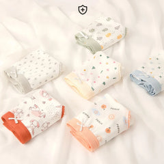Women Cotton Underwears Pastoral Japanese Students Briefs Sexy Cute Girls Lingerie Printed Lace Femme Female Panties Underpants
