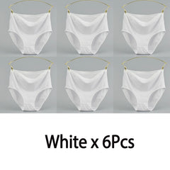 Women's High Waist Cotton Underwear Panties Striped Knitted Soft Breathable Underpants Intimate Lingerie Female Briefs Woman