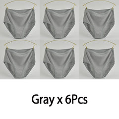 Women's High Waist Cotton Underwear Panties Striped Knitted Soft Breathable Underpants Intimate Lingerie Female Briefs Woman