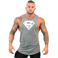 Men Bodybuilding Clothing Cotton Sleeveless Shirt Brand Gym Stringer Tank Top Man Fitness Vest Singlet Sportwear Workout Tanktop