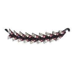 Hairpin Fashion Hair Accessories Ponytails Hair Claw Women Bun Maker Headwear Floral Leaves Hair Claw Bird Nest Twist Clip