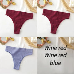 FINETOO Women's Panties Seamless High Waisted Underwear Women Comfortable Panties Women Sexy Underpants For Women 3PCS/Set