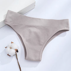 Women Brazilian Panties Cotton Underwear S-L Comfortable Underpants Low-Rise T-Back Panty Female Lingerie