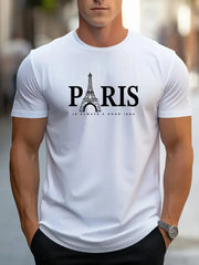 Men's Tops New Style Letter Print Fashion Casual Short-sleeved T-shirt Streetwear Men Clothing Graphic T Shirts Harajuku