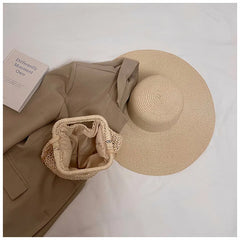 Seaside vacation shell bag 2025new arrival women's satchel bag forest style straw shoulder bag beach chain crossbody bag
