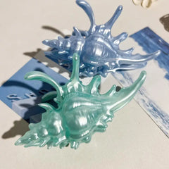 Ocean Shark Claw Clip For Women Conch Hair Claw Clip For Cute Beach Hair Accessories