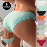 Sexy Women Underwear Briefs Breathable Cotton Women's Panties Mid-waist Hip Lifting Woman Underpants Solid Comfortable Briefs