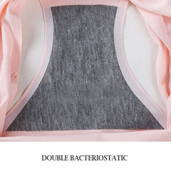Women's Underwear Ice Silk Cotton Antibacterial Briefs Lingerie Female Casual Girls Panties Ladies Underpants Plus-size XXL
