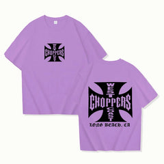 Summer Fashion T Shirt Women Men West Coast Choppers Print T-Shirt Casual Short Sleeve O-Neck Tshirt Vintage Clothing Tee