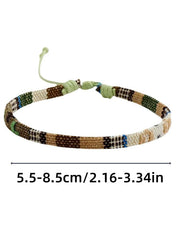 12 Boho Surfer Beach Bracelet Set Men & Women Braided Boho Summer Bracelets Handmade Festival Jewelry