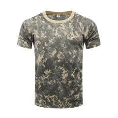 Men Camouflage Hunting Shirts Tactical Fishing Shirt Military Tshirts Camo Hiking Camping Quick Dry Clothes