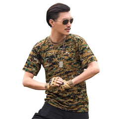 Men Camouflage Hunting Shirts Tactical Fishing Shirt Military Tshirts Camo Hiking Camping Quick Dry Clothes