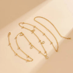 Simple Boho Beach Chain Waist Belt Sexy Fashion Women Rhinestone Belly Body Jewelry Bikini Summer Waist Chain Accessories