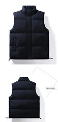 Mens Thermal Vest Jacket Clothing Autumn Winter Warm Sleeveless Jackets Male Outwear Casual Waistcoat Oversize Sports Vest Coats