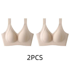 1/2PCS Women's Seamless Underwear, Thin Style, Large Breasts, Small Breasts, No Wires, Pull-up And Anti-sagging Large Size Bra