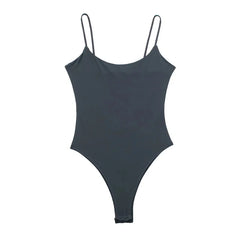 MUJER 2025 Sexy Tight Bodys for Women White Black Backless Bodysuit Women One Pieces Jumpsuits for Women Sexy Lingerie Bodysuit