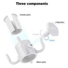 Portable Outdoor Beach Umbrella Hooks Hanger Versatile Space-saving Four-corner Hook Useful Wear-resistant Umbrella Accessories