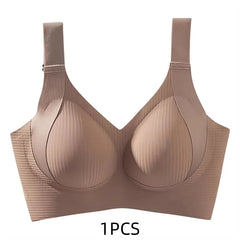 1/2PCS Women's Seamless Underwear, Thin Style, Large Breasts, Small Breasts, No Wires, Pull-up And Anti-sagging Large Size Bra
