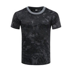 Men Camouflage Hunting Shirts Tactical Fishing Shirt Military Tshirts Camo Hiking Camping Quick Dry Clothes