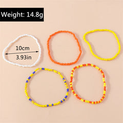 Bohemian Colorful Handmade Beads Anklets for Women Summer Beach Ankle Bracelet Foot Leg Chain Female Girls Jewelry Accessories