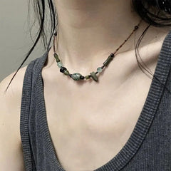 Retro Jewelry Accessories Simple Gift Natural Stone Bracelet New Chinese Style Choker Jade Bracelet Women Jewelry Accessories