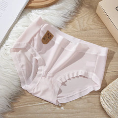 Women Summer Seamless Underwear Panties Ultra-thin Briefs Ice Silk Ladies 7AHigh Quality Breathable Underpants Lingerie