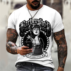 Men's Oversize T-Shirt Gym T-Shirts Man Chic Crew Neck Male T-Shirt Short Sleeve Polyester Clothing Casual Tops Tees Men T-Shirt