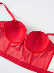 Women Lingerie Sexy Solid Color Leather Bra Buckle Strap Crop Top Tank Design Adjustable Comfortable Breathable Underwear Ladies