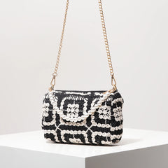 Boho Beach Bags for Women,Pearl Bag,Wicker Bag,Premiun Style Tote Bags for Ladies,Vacaition Outfits Women,Travel Must Haves