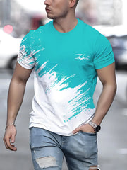 Men's T Shirt Short Sleeve Crew Neck Casual Outdoor Pullover T Shirt For Men Streetwear Sportshirt Top Tees Oversized Clothing