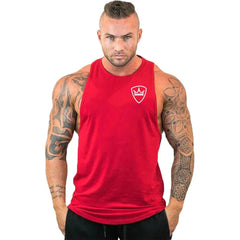 Men Bodybuilding Clothing Cotton Sleeveless Shirt Brand Gym Stringer Tank Top Man Fitness Vest Singlet Sportwear Workout Tanktop