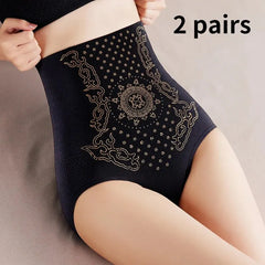 2 PCS for Women Sexy Slim Fit Wearing Burning Abdominal Bodybuilding Underwear for Women Sexy High Waist Shaping Underwear