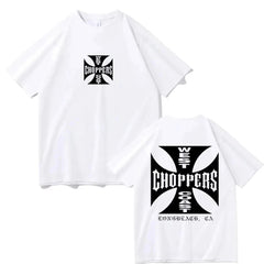 Summer Fashion T Shirt Women Men West Coast Choppers Print T-Shirt Casual Short Sleeve O-Neck Tshirt Vintage Clothing Tee