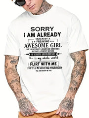 Men's Tops New Style Letter Print Fashion Casual Short-sleeved T-shirt Streetwear Men Clothing Graphic T Shirts Harajuku