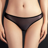 Women Sexy Panties Sheer Briefs Low Rise Underwear See Through Knickers Thongs Lace Low Waist Perspective Ultra Thin Women's Und