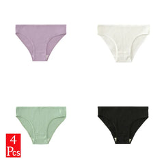 Sexy Women Underwear Briefs Breathable Cotton Women's Panties Mid-waist Hip Lifting Woman Underpants Solid Comfortable Briefs