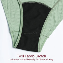 Menstrual Underwear Cotton Menstruation Panties High Waist Menstrual Cycle Absorbent Underwear Women Abundant Flow Underpants