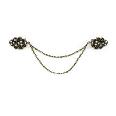 Clothing Accessories Retro Suit Brooch Grace Fashion Gentleman Tassel Brooch Korean Trend Suit Shirt Collar Chain Sweater