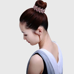 Hairpin Fashion Hair Accessories Ponytails Hair Claw Women Bun Maker Headwear Floral Leaves Hair Claw Bird Nest Twist Clip