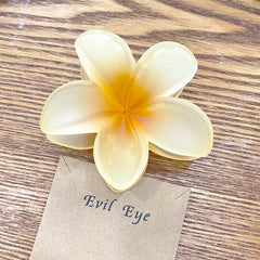 Beach Vacation Bohemia Style Fashion Egg Flower Hair Clips Flower Large Hair Claw Hairpin For Women Girls Accessories