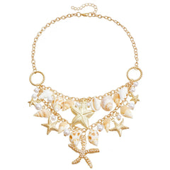 Fashion Bohemian Waist Chain Sea Star Starfish Shell Pendant Shell Waist Link Beach Bikini Alloy Jewelry Accessories for Women