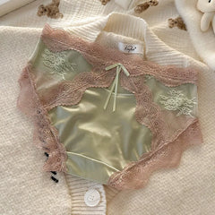 Panties Women‘s Underwear Sexy Lace Panties Thongs Sexy Brazilian Pants Silk Breathable Girls Underwear Plus Size Lingerie