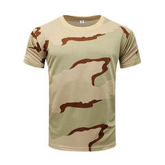 Men Camouflage Hunting Shirts Tactical Fishing Shirt Military Tshirts Camo Hiking Camping Quick Dry Clothes