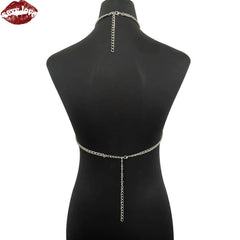 Sexy Love BDSM European and American Women's Sex Accessories Silver Alloy Material Paired with Rhinestones Fashion Accessories
