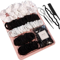 755/1510PCS Hair Accessories Set for Women Seamless Ponytail Holders Hair Bands Scrunchies Girls Variety Rubber Bands Hair Ties