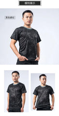 Men Camouflage Hunting Shirts Tactical Fishing Shirt Military Tshirts Camo Hiking Camping Quick Dry Clothes