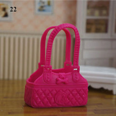 34 Styles Accessories Dollhouse Kids Toys Purse Dolls Handbag 1/6 Doll Accessories Lady Plastic Bag