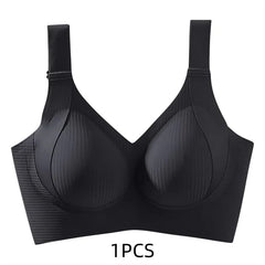 1/2PCS Women's Seamless Underwear, Thin Style, Large Breasts, Small Breasts, No Wires, Pull-up And Anti-sagging Large Size Bra
