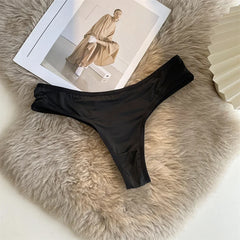 Leopard-print Sexy Underwear Women Low Waist Lace Women Panties Seamless Silk Cotton Hollow Out Thongs Female Briefs Underwear