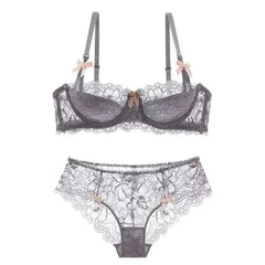 MOYISU French Romantic Lace Comfortable Breathable Sexy Tushy Slim Bra Collection Pure Desire Girls Super Beautiful Underwear SE